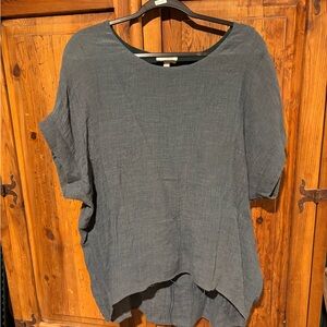 Umgee Green/Blue/Gray Women's Tunic Blouse - L